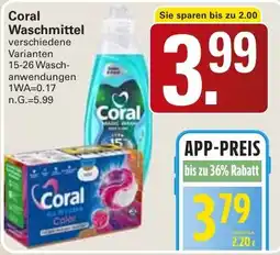 WEZ Coral Waschmittel Angebot