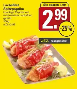 WEZ Lachsfilet Spitzpaprika Angebot