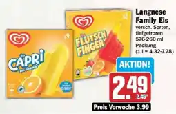 AEZ Langnese Family Eis Angebot