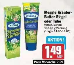 AEZ Meggle Kräuter Butter Riegel oder Tube Angebot