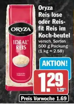 AEZ Oryza Reis lose oder Reisfit Reis im Koch-beutel Angebot