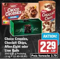 AEZ Choco Crossies, Choclait Chips, After Eight oder Lion Balls Angebot