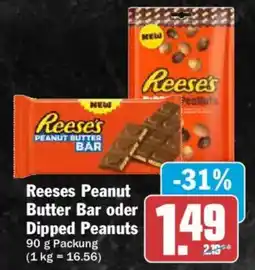 AEZ Reeses Peanut Butter Bar oder Dipped Peanuts Angebot