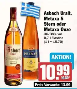 AEZ Asbach Uralt, Metaxa 5 Stern oder Metaxa Ouzo Angebot