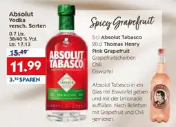 Hol'ab Getränkemarkt Absolut Vodka Angebot