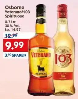 Hol'ab Getränkemarkt Osborne Veterano/103 Spirituose Angebot