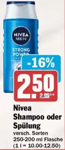 AEZ Nivea Shampoo oder Spülung Angebot