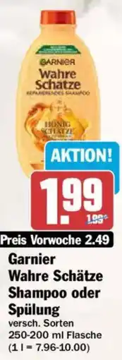 AEZ Garnier Wahre Schätze Shampoo oder Spülung Angebot
