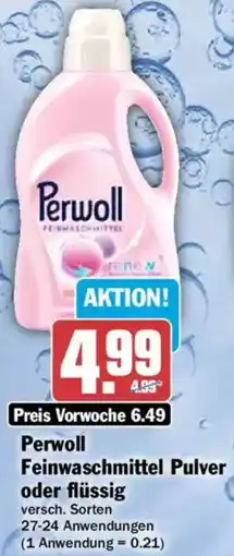 AEZ Perwoll Feinwaschmittel Pulver oder flüssig Angebot