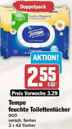 AEZ Tempo feuchte Toilettentücher Angebot
