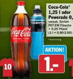 AEZ Coca-Cola oder Powerade Angebot