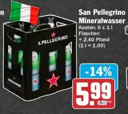 AEZ San Pellegrino Mineralwasser Angebot