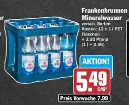 AEZ Frankenbrunnen Mineralwasser Angebot