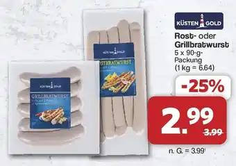 Famila Nord West KÜSTEN GOLD Rost- oder Grillbratwurst Angebot