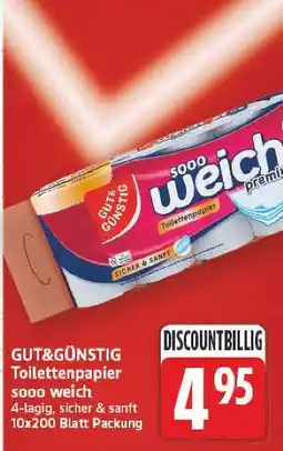 E-Center Gut&günstig toilettenpapier Angebot
