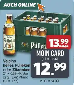 Famila Nord West Veltins helles Pülleken oder Zitrönken Angebot