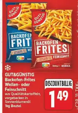 E-Center Gut&günstig backofen-frites wellen Angebot