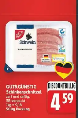 E-Center Gut&günstig schinkenschnitzel Angebot