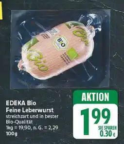 E-Center Edeka bio feine leberwurst Angebot