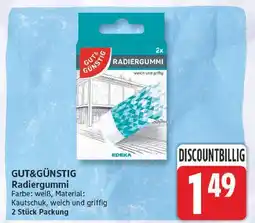 E-Center Gut&günstig radiergummi Angebot