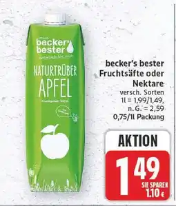 E-Center Becker's bester fruchtsäfte Angebot