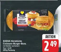 E-Center Edeka herzstücke croissant-burger-buns Angebot