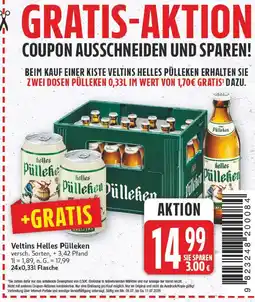 E-Center Veltins helles pülleken Angebot