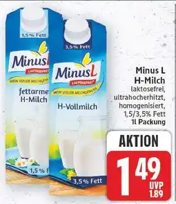 E-Center Minus l h-milch Angebot
