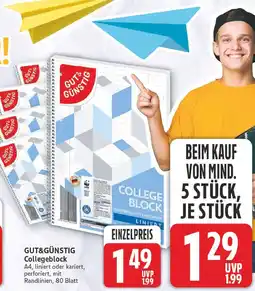 E-Center Gut&günstig collegeblock Angebot