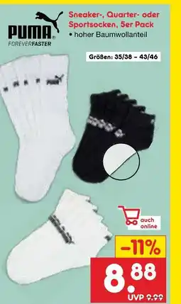 Netto Marken-Discount Puma sneaker-socken Angebot