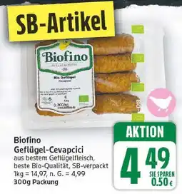 E-Center Biofino geflügel-cevapcici Angebot