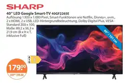 V Markt Sharp led google smart-tv 40gf2265e Angebot