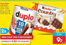 Netto Marken-Discount Ferrero kinder riegel oder duplo Angebot