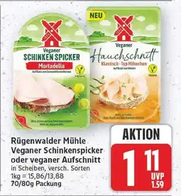 E-Center Rügenwalder mühle veganer schinkenspicker Angebot