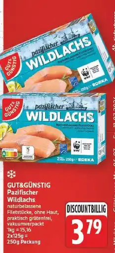 E-Center Gut&günstig pazifischer wildlachs Angebot