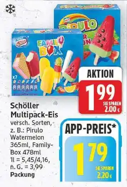 E-Center Schöller multipack-eis Angebot