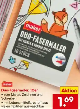 Netto Marken-Discount Maker duo-fasermaler Angebot