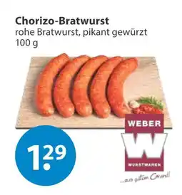 V Markt Weber chorizo-bratwurst Angebot
