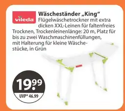 V Markt Vileda wäscheständer „king“ Angebot