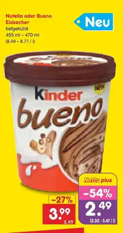 Netto Marken-Discount Kinder nutella oder bueno eisbecher Angebot