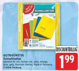 E-Center Gut&günstig schnellhefter Angebot