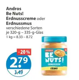 V Markt Andros be nuts! erdnusscreme Angebot