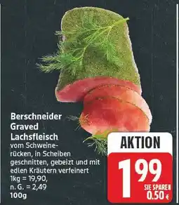 E-Center Berschneider graved lachsfleisch Angebot