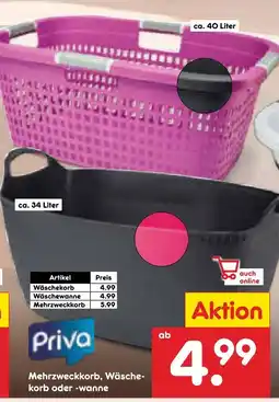 Netto Marken-Discount Priva mehrzweckkorb Angebot