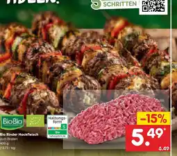 Netto Marken-Discount Biobio bio rinder hackfleisch Angebot