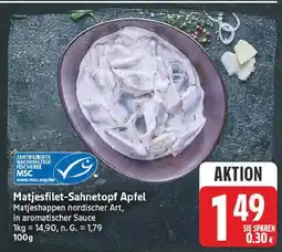 E-Center Matjesfilet-sahnetopf apfel Angebot