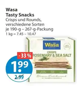 V Markt Wasa tasty snacks Angebot