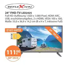 V Markt Reflexion fhd-tv led2425 Angebot