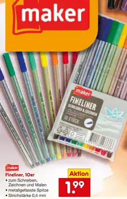 Netto Marken-Discount Maker fineliner Angebot