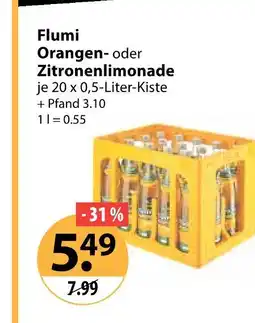 V Markt Flumi orangenlimonade Angebot